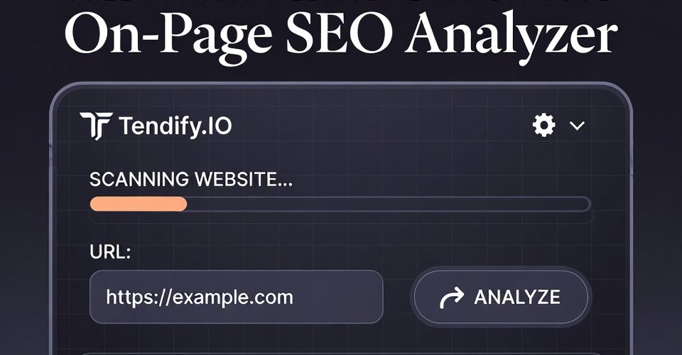 On Page SEO Analyzer – Free Instant Website SEO Audit Tool 960x500