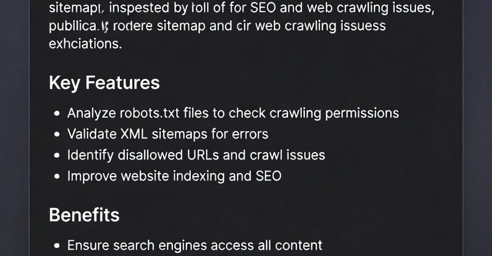 Robots txt & Sitemap Checker Tool