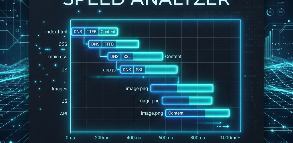 Advanced Waterfall Site Speed Analyzer & Performance Auditor